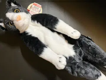 시마무라 리얼 고양이 봉제 인형 백팩 하치와레