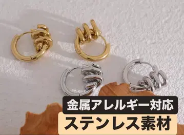 귀걸이 스테인리스 귀걸이 금속 알레르기 방지 후프 귀걸이 골드 귀걸이