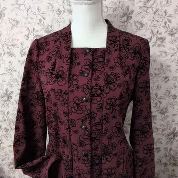 레리안 꽃무늬 셋업 블라우스 수트 9호