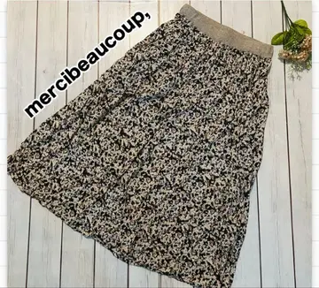 mercibeaucoup, 메르시보쿠 꽃무늬 롱 스커트 허리밴딩