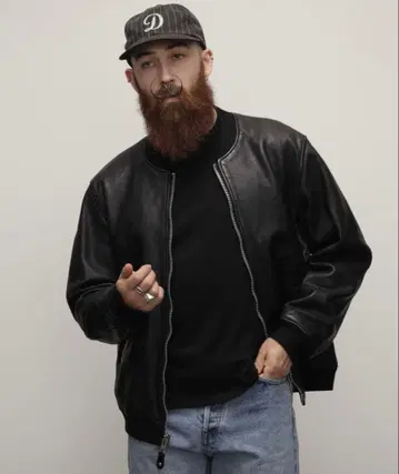 LEATHER JACKET BOWERY/가죽 자켓 바와리 MA-1