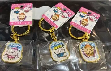 치이카와 (먼작귀) 지역 리조트 스키 키링 3개 세트