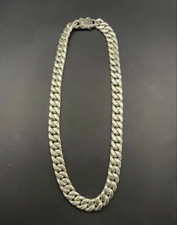 초와이드! 208g! 52cm 쿠바 키헤이 목걸이 실버 925 각인