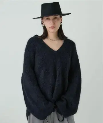 카오스 무파 니트 블랙