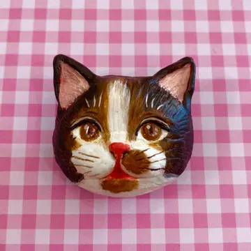 초코 고양이 브로치