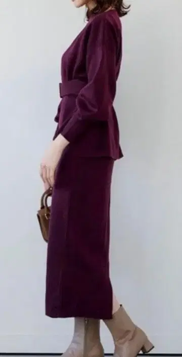 [ 택 포함 새상품 ] ur's 밀라노 리브 니트 셋업