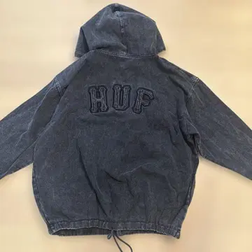 HUF 블랙 데님 후드티