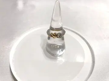 하트 모티브 반지 골드 실버