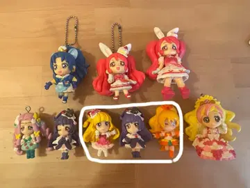 프리큐어 피규어 키링 세트