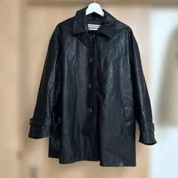 OHOTORO 오오토로 블랙 가죽 코트