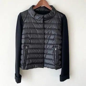 Femicite 다운 x 니트 자켓 블랙