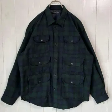 NIKO AND - 6 포켓 체크 BIG 플란넬 셔츠