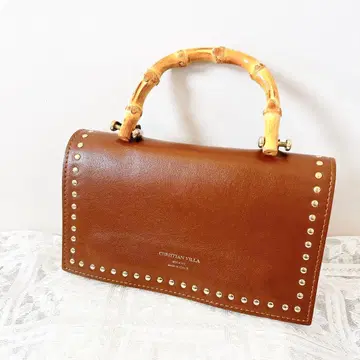 CRISTIAN VILLA 크리스천 빌라 대나무 핸드백 [새상품]