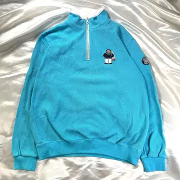 SINA COVA 시나코바 하프 지퍼 풀오버 코튼 니트 LL