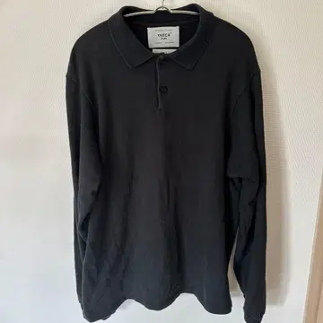 YAECA 블랙 피케 셔츠 L 사이즈