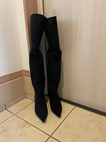 니하이 부츠 37 (23.5cm) 블랙