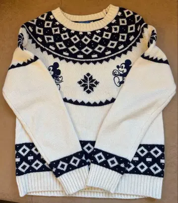 디즈니 니트 스웨터 노르딕 크리스마스