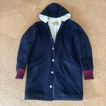 SKOOKUM 후드 부착 네이비 코트 32