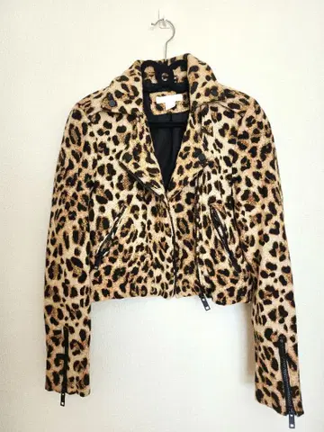 H&M 레오파드 무늬 라이더 자켓 36 ( S~M 상당 )