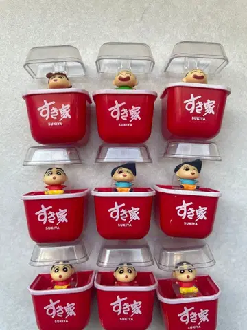 스키야 짱구는 못말려(크레용 신짱) 마그넷 스키스키 세트 9개 세트