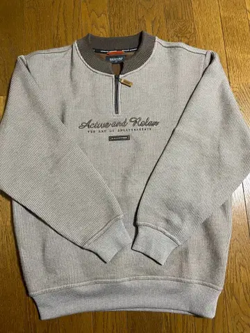 구제 의류 DUNLOP MOTORSPORT 하프 지퍼 맨투맨