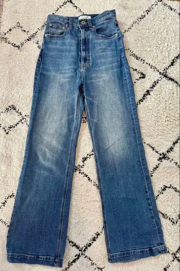 Vicente 플레어 배기 와이드 데님