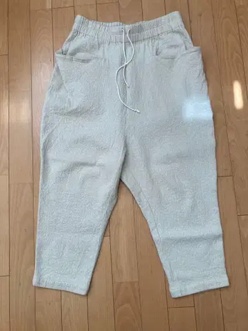 아틀리에 나루세 코튼 울 트윌 사루엘 팬츠 아이보리