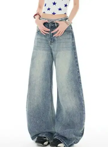 Color and Candy 배럴 레그 데님 팬츠