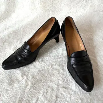 BALLY 펌프스 하이힐 가죽 블랙 이탈리아제 36.5 사이즈