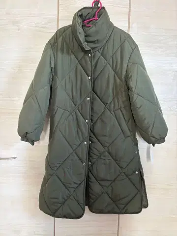 [ 새상품 ] 올리브 그린 퀼팅 자켓 S