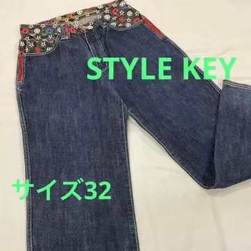 STYLE KEY 데님 팬츠 블루 사이즈 32 #3393