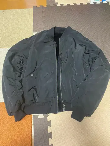 블랙 MA-1 리버서블