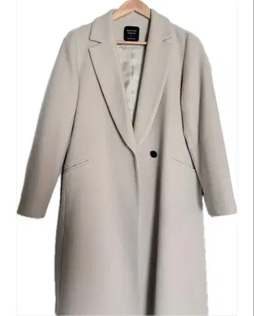 UNITED TOKYO 네이비 멜톤 체스터 롱 코트 아이보리 01