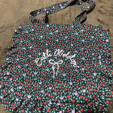 캐스키드슨 프릴 꽃무늬 토트 체리바인