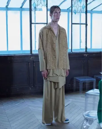 Sulvam 하이웨스트 슬랙스 와이드 팬츠 19ss