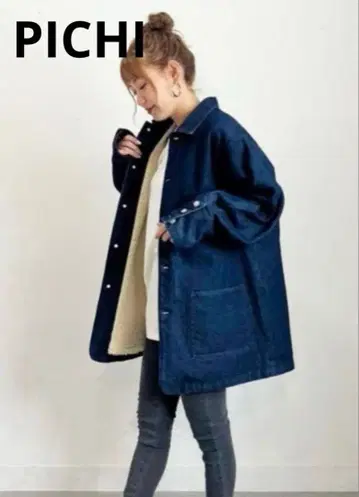 PICHI 피이치 보아 데님 자켓