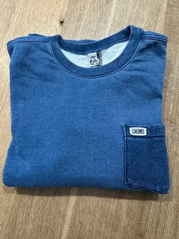 CHUMS 블루 트레이닝복 가슴 포켓 부착 M 사이즈