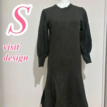 visit design 그레이 니트 원피스 S 사이즈 머메이드