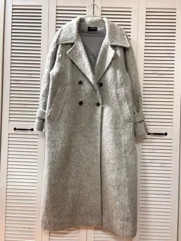 새상품급 [ EMODA ] 맥시 더블 코트 롱 코트 F 사이즈