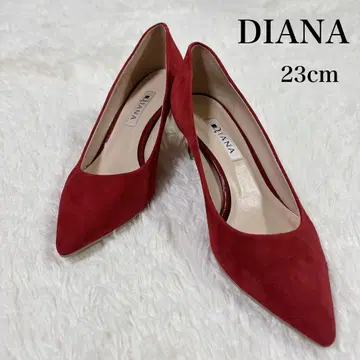 DIANA 다이애나 펌프스 23cm 스틸레토 스웨이드 레드