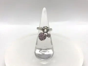 하트형 스톤 부착 반지