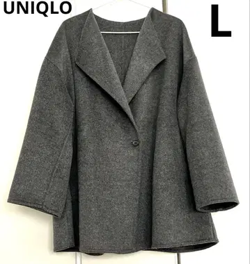 UNIQLO 더블 페이스 노카라 코트