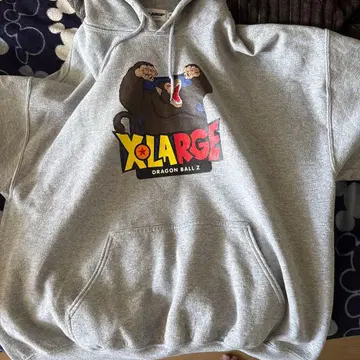 XLARGE 드래곤볼 Z 그레이 후드티 X1
