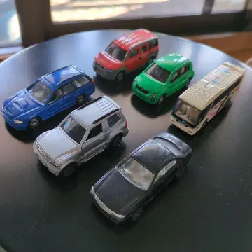 토미카 6대 세트 SUV 밴 왜건 버스