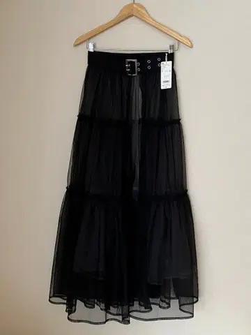 HARE 튤 벨트 스커트