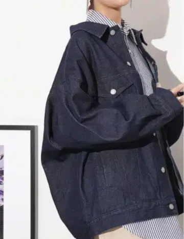 오버 사이즈 데님 자켓