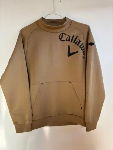 캘러웨이 베이지 하이넥 스웨터 L