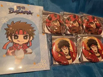 전국 BASARA 화이트 크리스마스 팝업 캔뱃지 유키무라 신겐 세트