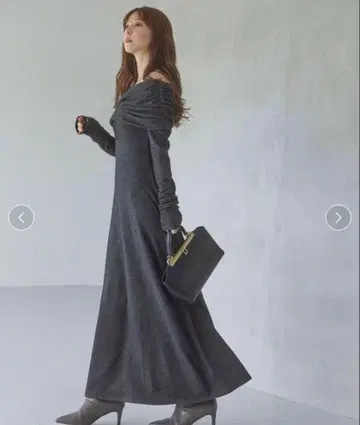 [ 새상품급 ] SNIDEL 오프숄더 롱 니트 원피스 S 사이즈