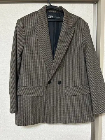 ZARA 여성용 체크 무늬 자켓 XS